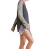 Women's Raw Edge Color Block Top - umgee - 2 of 3