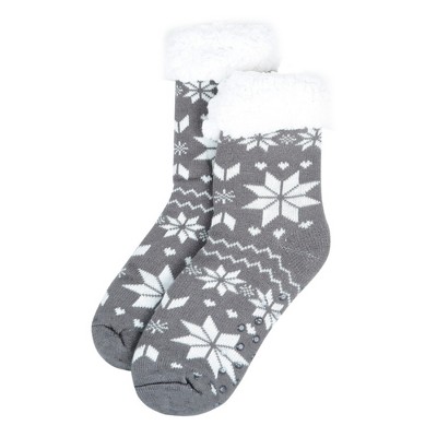 Women's Plush Winter High Pile Fleece Lining Slipper Socks