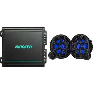 Kicker Premium Marine 8" Component Speaker and Amplifier bundle  ( 51MSS8 & 48KMA1502 ) - 1 of 4