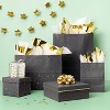 Foil Dotted Wrapping Paper Black - Spritz™ - image 2 of 3