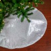 Northlight 48" White Iridescent Holographic Glittered Christmas Tree Skirt - 2 of 3