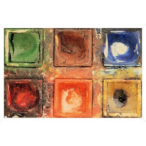 Trends International Tom Quartermaine - Lovely Old and Used Paints Framed Wall Poster Prints - 1 of 4