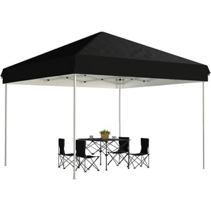 Pop Up Canopy Tent, Heavy Duty Outdoor Canopy W/ Removable Sidewall, Portable Tent Gazebo, Instant Tent Shelter for Parties, Events, & Vendors - 1 of 4