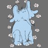 Infant's Dr. Seuss Peaceful Horton the Elephant  Bodysuit - Athletic Heather - 12 Months - 2 of 3