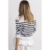 Women's SADLER STRIPED BUTTON KNIT - Annva Fashion - 4 of 4