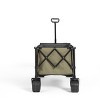 Extended Folding Wagon Carts With 220Lbs Weight Capacity, Heavy Duty Folding Utility Garden Cart With Big All-Terrain Beach Wheels-Cuddlewood - 3 of 4
