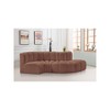 Meridian Furniture,Arc Cognac Vegan Leather Modular Sofa - 2 of 4