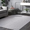Nuloom Lorretta Geometric Cotton Indoor Area Rug Gray 5' x 8' - 2 of 4