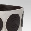 Indoor/Outdoor Stoneware Planter Gray Circles - Opalhouse™ designed with Jungalow™ - image 4 of 4