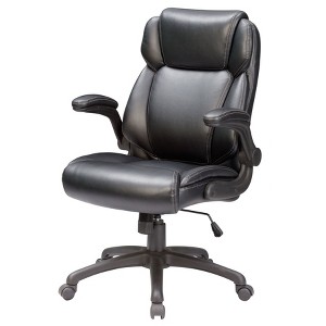 Okak Modern Executive Office Chair with Adjustable Height, Desk Chair with Padding Armrest, 360 Swivel Chair for Office, Reading Room, Gray - 1 of 4