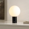 Moxy 12" Glass/Metal Table Lamp - Black/White - Safavieh - 4 of 4