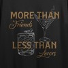 More Than Friends, Less Than Lovers Women's Black Cropped Tee - 2 of 3