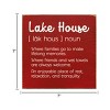 Slickblue Lake House Wood Wall Sign – Rustic 7x7 Décor – Family, Friends & Relaxation Quote, Color Options - 3 of 3