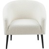 Meridian Furniture,Barlow White Faux Sheepskin Fur Accent Chair - 4 of 4