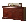 Louis Philippe III Cherry Finish Dresser - 2 of 4