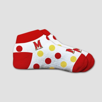 NCAA Maryland Terrapins Polka Dot Infant Socks 2T-4T
