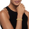 Ross-Simons 1.40 ct. t.w. CZ 2-Row Wheat-Chain Bracelet in 18kt Gold Over Sterling - 2 of 3