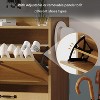 Shoe Storage Cabinet with 4 Flip Drawers, Hidden Wood Shoe Rack Storage - 4 of 4