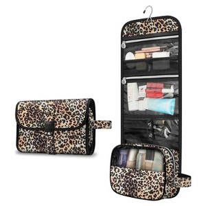 Portable Toiletry Cosmetic Travel Bag, Large Water Resistant Hanging Makeup Organizer Storage Pouch Case - 1 of 4