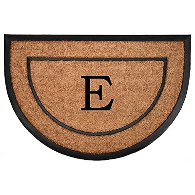 Calloway Mills 106572436E The General Monogram Doormat, 24" x 36", Letter E