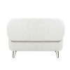 MAYEERTY Faux Fur Storage Ottoman Bench, Gold Legs Padded, Living Room Bedroom Entryway, Camel - 4 of 4