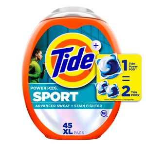 Tide Sport Power Pods HE Compatible Febreze Odor Eliminator Laundry Detergent Soap Pacs - 1 of 4