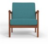 Alpine Furniture Zephyr Chair, Turquoise Upholstery - 4 of 4