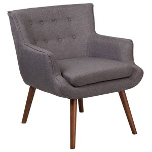 Hercules Hayes Tufted Arm Chair Gray - Riverstone Furniture