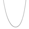 Black Bow Jewelry 1.25mm 14k White Gold Solid Franco Chain Necklace - 3 of 4