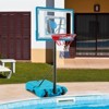 Safstar Pool Basketball Hoop 3.8-4.4 FT Adjustable Poolside Basketball Goal System - 3 of 4