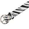 INSPIRE CHIC Women's Wide Fashion Snake Leopard Decorated Irregular Round Buckle Belt - 2 of 4
