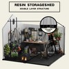 XWT012-1 6*8ft resin plastic storage shed for backyard garden big spire Tool storage - 4 of 4