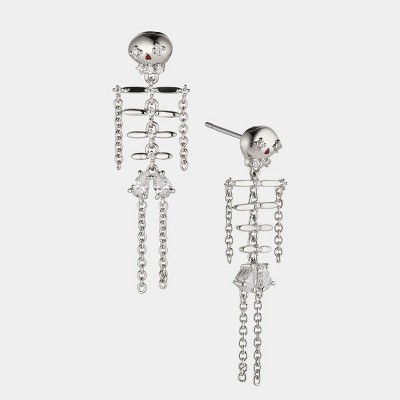 FALLING SKELETON HALLOWEEN EARRINGS