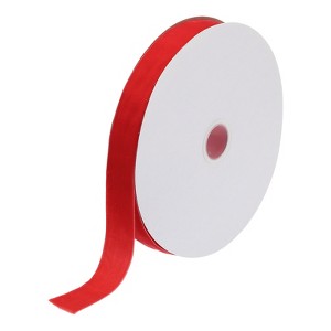 Unique Bargains Soft Single Face Spool Silky Velvet Ribbon for Bouquets DIY Crafts - 1 of 3