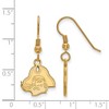 Black Bow Jewelry 14k Yellow Gold Plated Sterling Silver East Carolina Pirates NCAA Dangle Earrings - 2 of 3