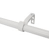 Lumi Home Furnishings 36"x66" Decorative Drapery Single Rod Set with Farmhouse Ball finials White - 4 of 4