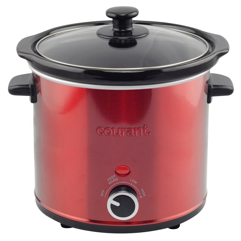 Courant 3.2 Quart Slow Cooker - Red, 1 of 7