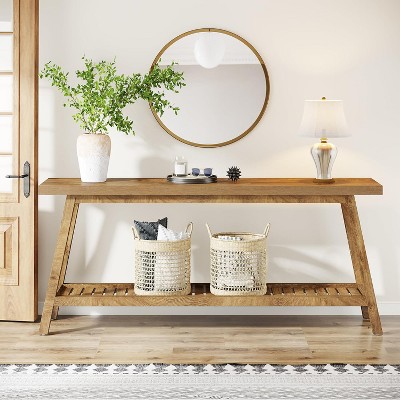 Hommoo 70.9 Inch Farmhouse Console Table