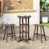 WestinTrends Malibu All Weather Hdpe Outdoor Patio Bar Height Bistro Set (3-piece) - 2 of 4