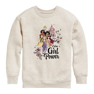 Boys' - Disney - Extra Girl Power Graphic Long Sleeve Fleece Sweatshirt - 1 of 4