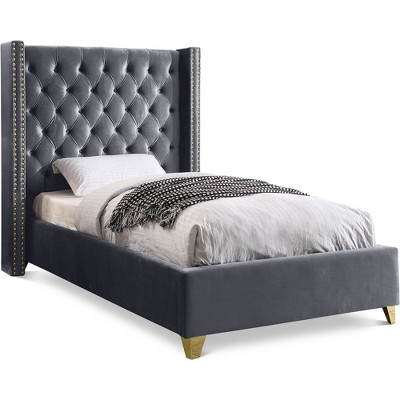 Meridian Furniture,Barolo Velvet Bed