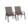 2 Piece Patio Chairs, Outdoor Camping Chairs with Breathable Textilene Fabric,  Patio Pool Beach Yard - 4 of 4