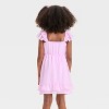 Girls' Short Sleeve Chiffon Dress - Cat & Jack™ Light Purple - 2 of 3