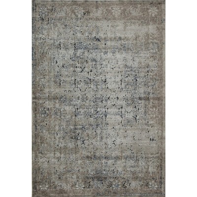 Ivory and Tan Transitional Abstract Area Rug