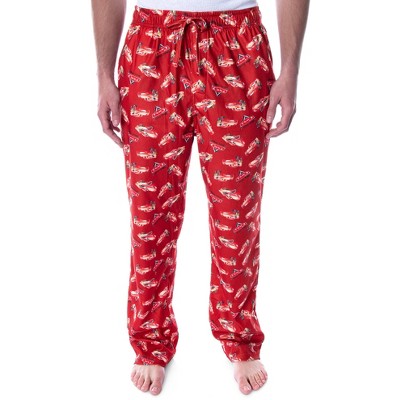 Disney Men's Cars Lightning McQueen Allover Character Sleep Pajama Pants  (MD) Red