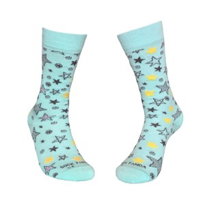 Fun Star Pattern Socks from the Sock Panda (Women's Sizes, Adult Medium) - 1 of 4