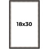 PosterPalooza | Simple Silver Picture Frame - UV Acrylic, Foam Board Backing, Hanging Hardware - 2 of 4