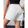 Mocamel Girls' Casual Sports Shorts With Built-In Anti-Light Shorts - 2 of 4