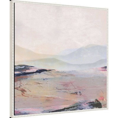 30"x30" Beaded Framed Abstract Nature Canvas Wall Art