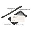 Unique Bargains PVC Durable Lightweight Backpack Travel ID Luggage Tag 3 Pcs - 4 of 4